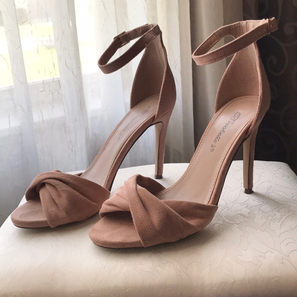 Blush pink heels